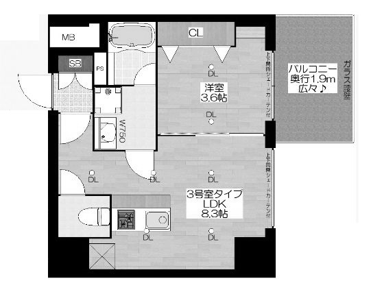 物件○○の間取り図