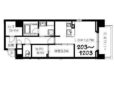 物件○○の間取り図