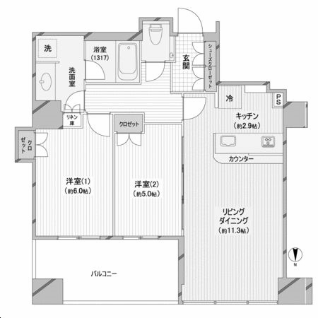 物件○○の間取り図