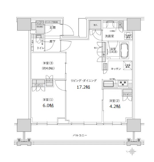 物件○○の間取り図