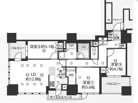 物件○○の間取り図