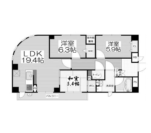 物件○○の間取り図