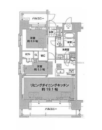 物件○○の間取り図