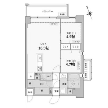 物件○○の間取り図