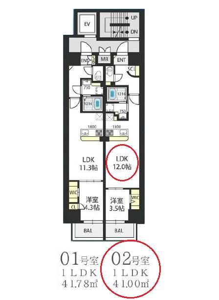 物件○○の間取り図