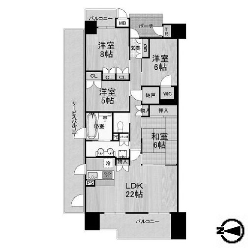 物件○○の間取り図