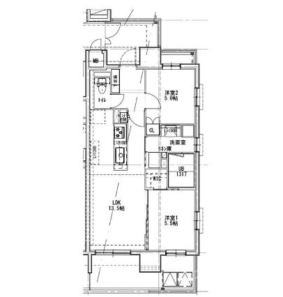 物件○○の間取り図