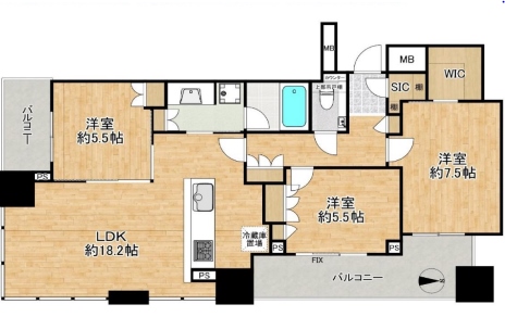 物件○○の間取り図