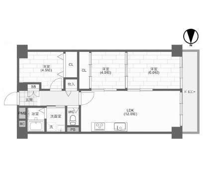 物件○○の間取り図