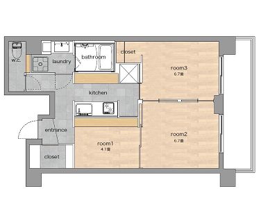 物件○○の間取り図