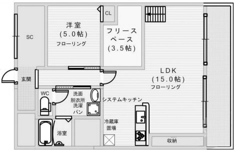 物件○○の間取り図