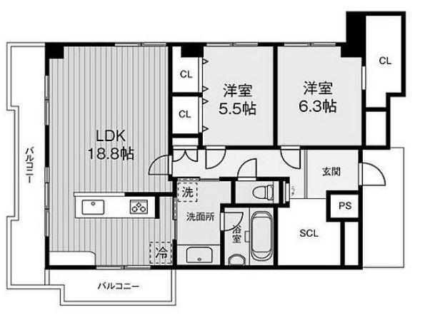 物件○○の間取り図