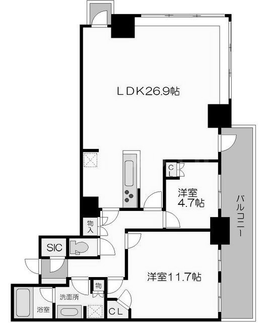 物件○○の間取り図