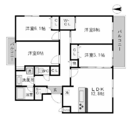 物件○○の間取り図