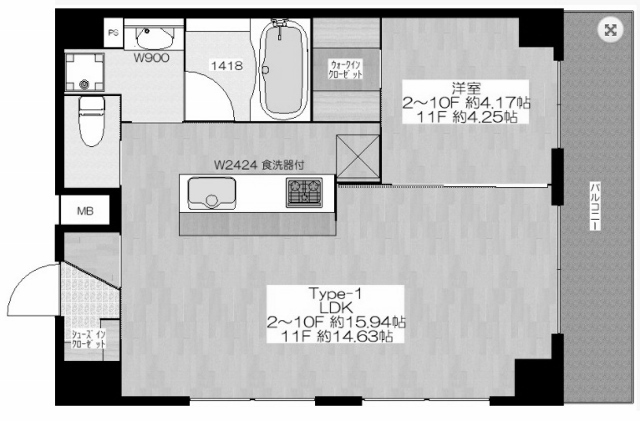 物件○○の間取り図