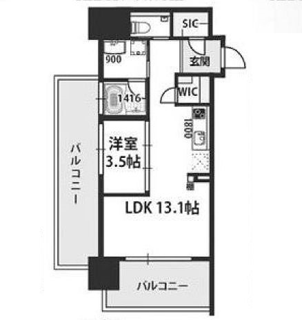 物件○○の間取り図