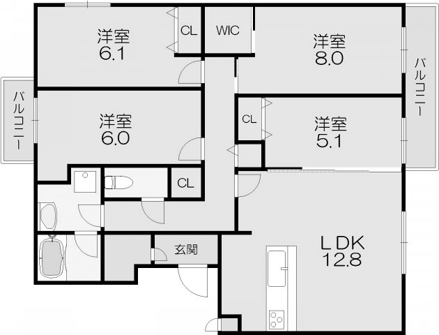 物件○○の間取り図