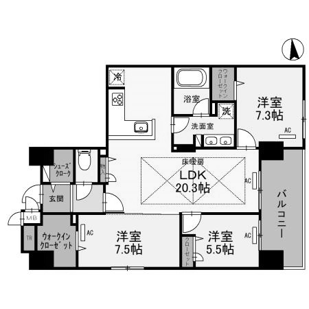 物件○○の間取り図