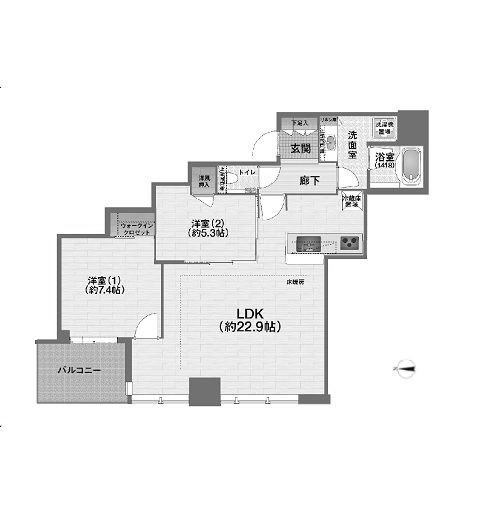 物件○○の間取り図