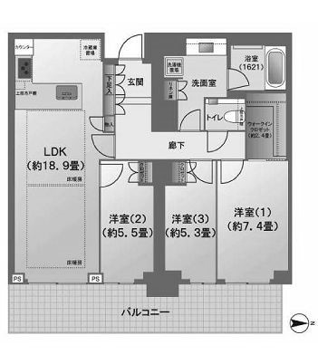 物件○○の間取り図