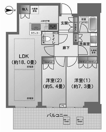 物件○○の間取り図