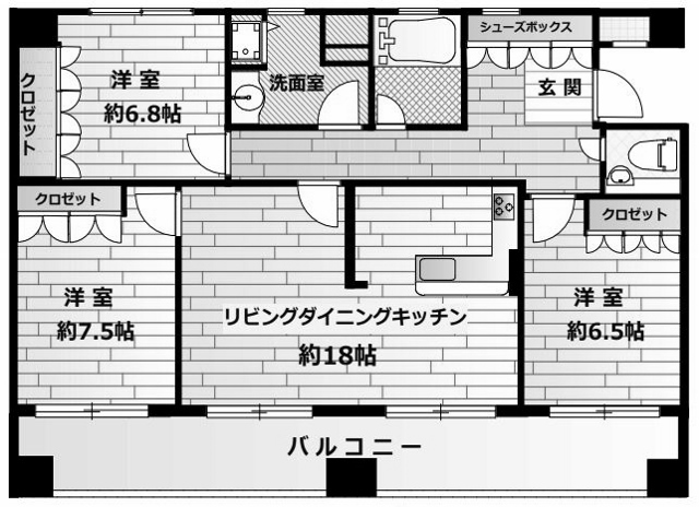 物件○○の間取り図