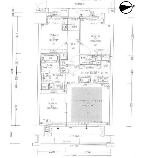 物件○○の間取り図