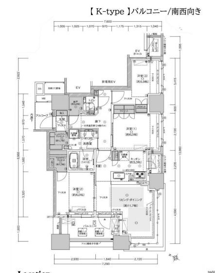 物件○○の間取り図