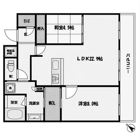 物件○○の間取り図