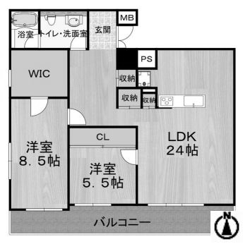 物件○○の間取り図