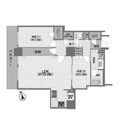 物件○○の間取り図