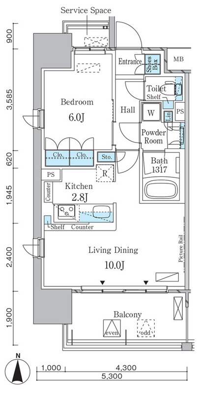 物件○○の間取り図