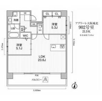 物件○○の間取り図