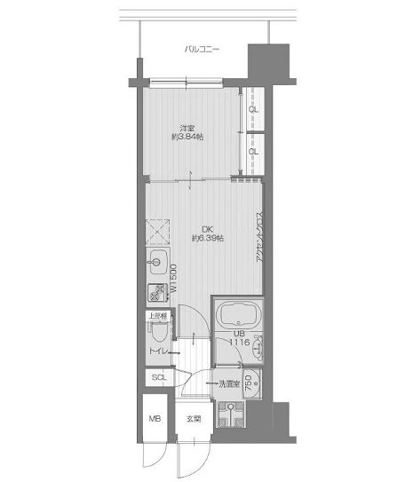 物件○○の間取り図