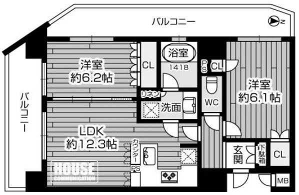 物件○○の間取り図