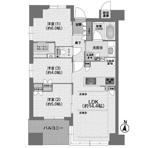 物件○○の間取り図