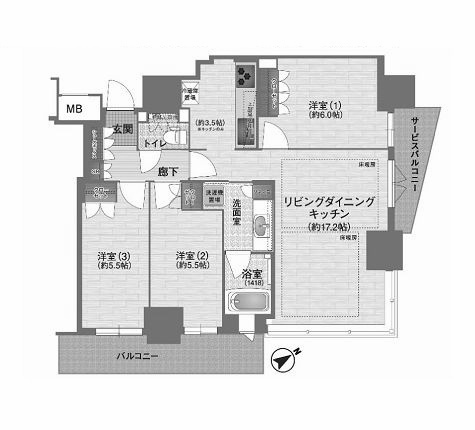 物件○○の間取り図