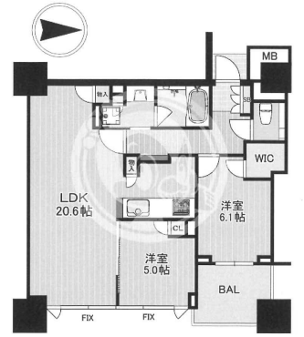 物件○○の間取り図