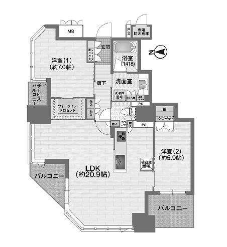 物件○○の間取り図