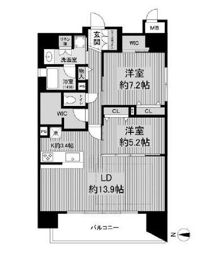 物件○○の間取り図