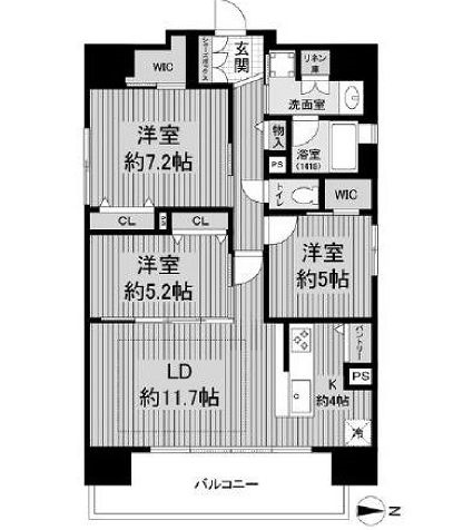 物件○○の間取り図