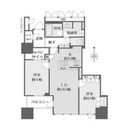 物件○○の間取り図