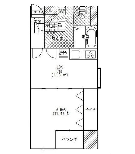 物件○○の間取り図