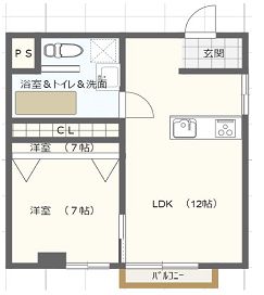 物件○○の間取り図