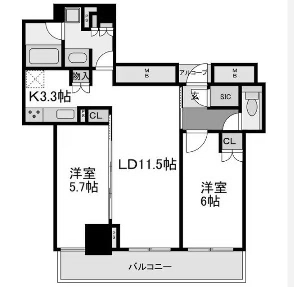 物件○○の間取り図