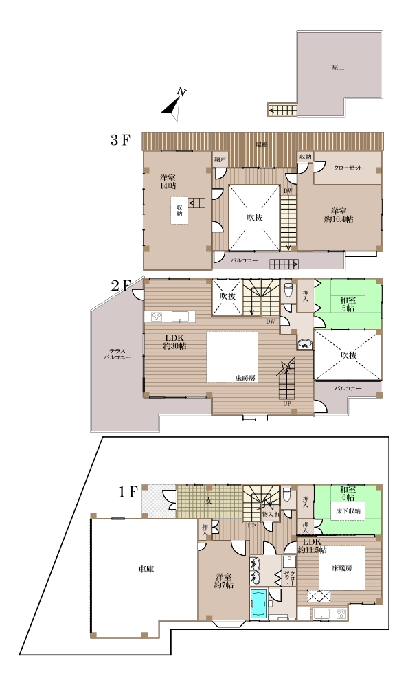 物件○○の間取り図