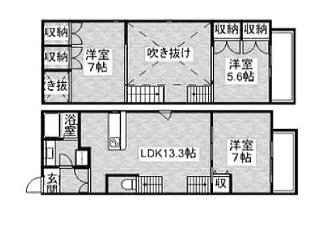 物件○○の間取り図