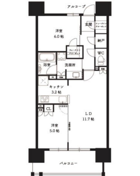 物件○○の間取り図