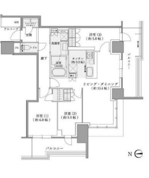 物件○○の間取り図