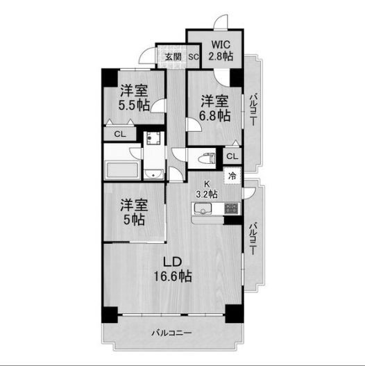 物件○○の間取り図